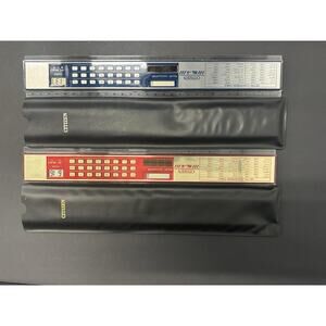 (2) VTG Citizen LCD Display Calculator Type RL-6 / RL-5 Japan CBM Corporation